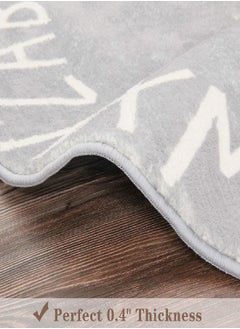 Topotdor Topotdor Round Kids Play Rug Alphabet Nursery Area Rug Extra Large Soft Crawling Play Mat for Children Toddlers Bedroom (40 inch, Grey)  - Image 5