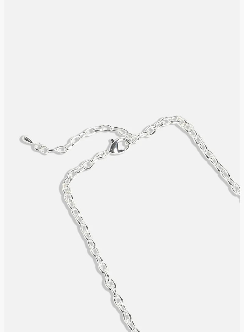 SOHI Silver Plated Designer Party Wear Necklace For Women