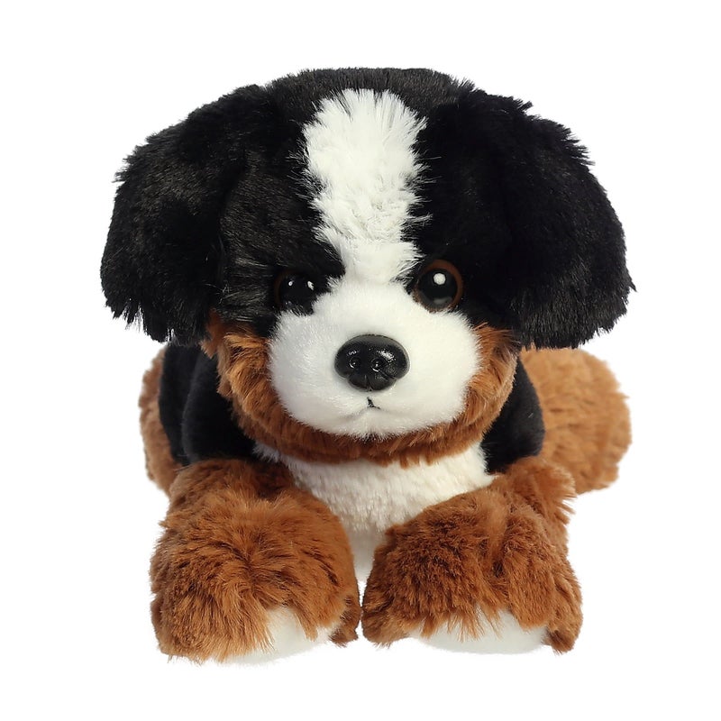 Aurora Adorable Mini Flopsie Bernie Mountain Dog Stuffed Animal  Playful Ease  Timeless Companions  Black 8 Inches - Image 2