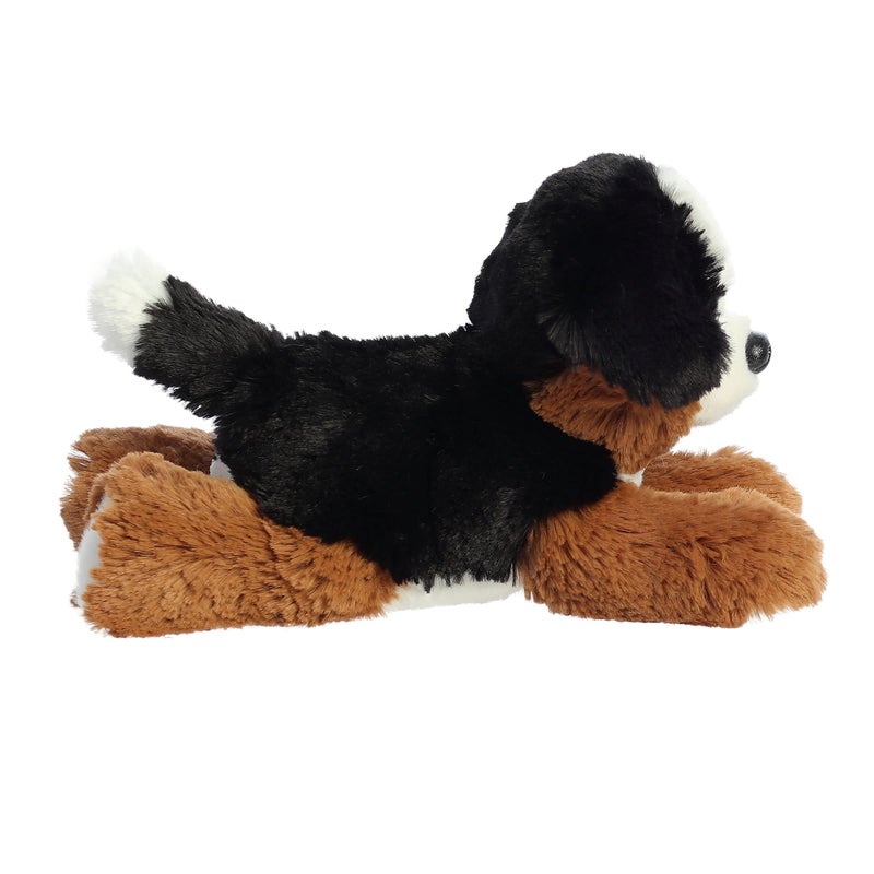 Aurora Adorable Mini Flopsie Bernie Mountain Dog Stuffed Animal  Playful Ease  Timeless Companions  Black 8 Inches - Image 3