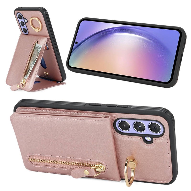 غطاء واقي | أسود ملمس جلد | حماية من السقوط | مقاوم للصدمات لـ Samsung Galaxy S24 Ultra - Image 4