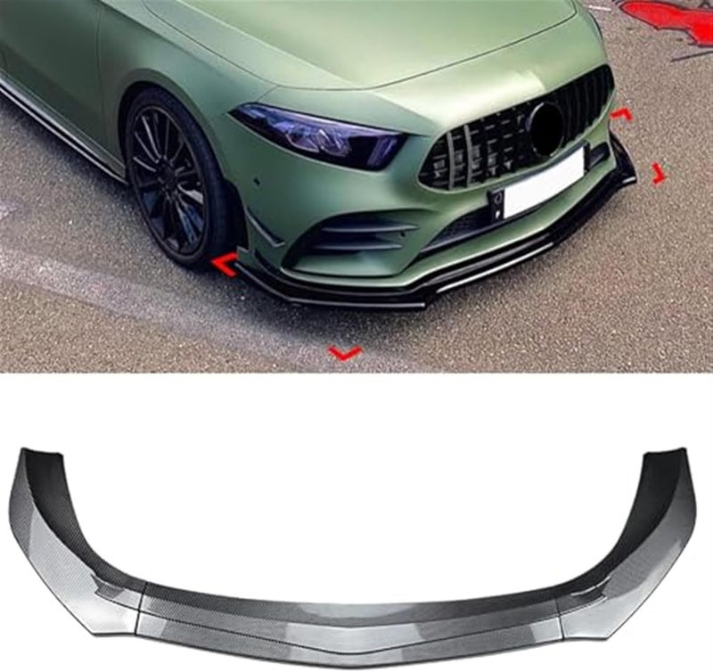 Wivplex Carbon Fiber Look Front Bumper Spoiler Lip - Image 2