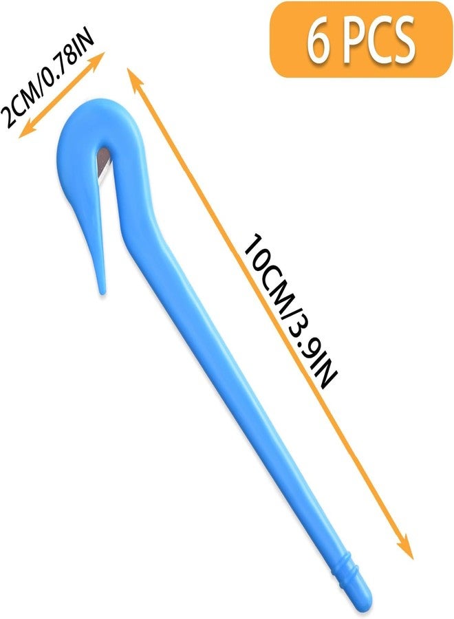 ستور 2508 Store2508 عبوة من 6 أدوات لإزالة ربطات الشعر المطاطية - أداة آمنة وسريعة لقص ربطات الشعر المطاطية للأطفال والكبار - مقبض بلاستيكي وشفرة من الفولاذ المقاوم للصدأ - متعددة الألوان - Image 2