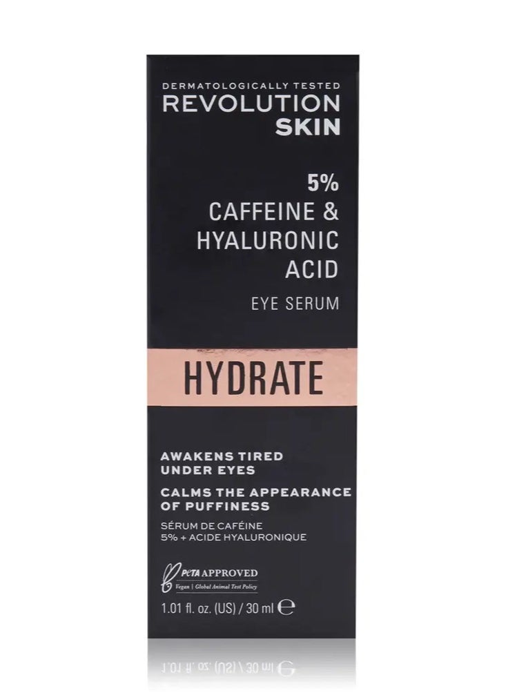 REVOLUTION Revolution Skincare Targeted Under Eye Serum - 5% Caffeine Solution + Hyaluronic Acid  - Image 4