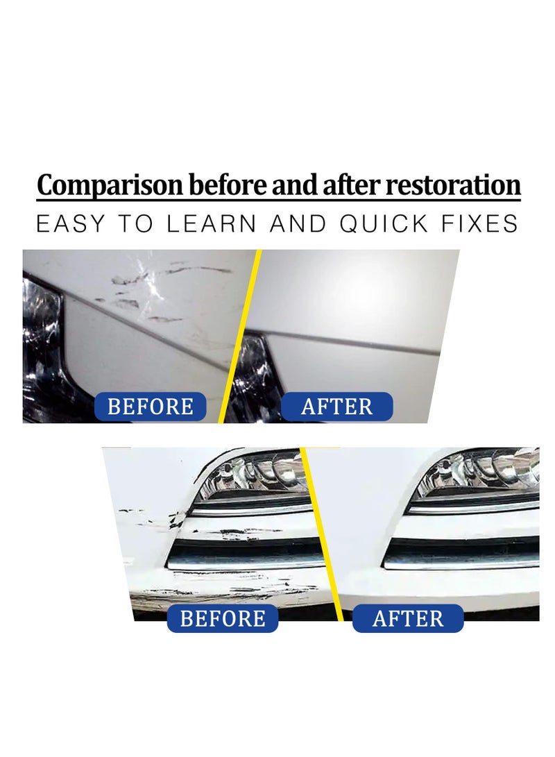 Premium Car Scratch Repair Wax Kit - Complete Set with Wipe & Sponge for Deep Scratch Removal and Polishing, Ideal for Vehicle Surface Restoration and Decomposition Grind Sand.