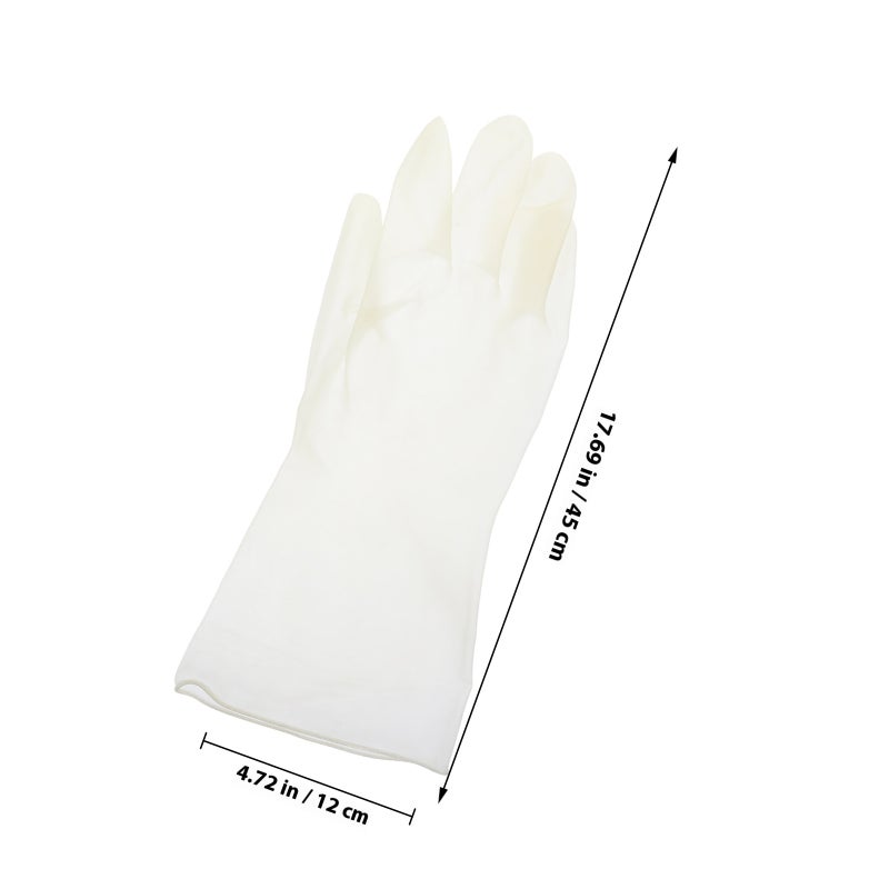 4 Pairs Dishwashing Gloves Kitchen Cleaning Gloves Lengthened Housework Gloves - Image 2