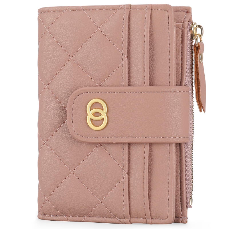 GAEKEAO Small Wallet for Women Slim Bifold Leather Credit Card Holder Wallets Zipper Pocket Coin Purse with ID Window - Image 5