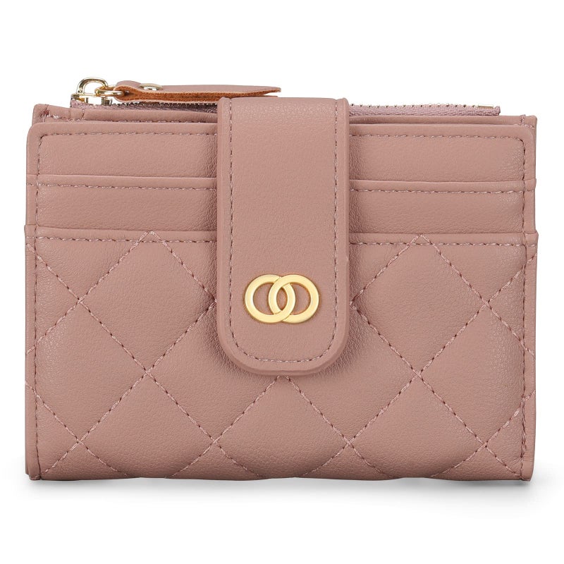 GAEKEAO Small Wallet for Women Slim Bifold Leather Credit Card Holder Wallets Zipper Pocket Coin Purse with ID Window - Image 4