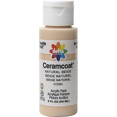 Delta Creative 02085 Ceramcoat Acrylic Paint in Assorted Colors, 2 oz, Natural Beige- Pack of 1 - Image 1