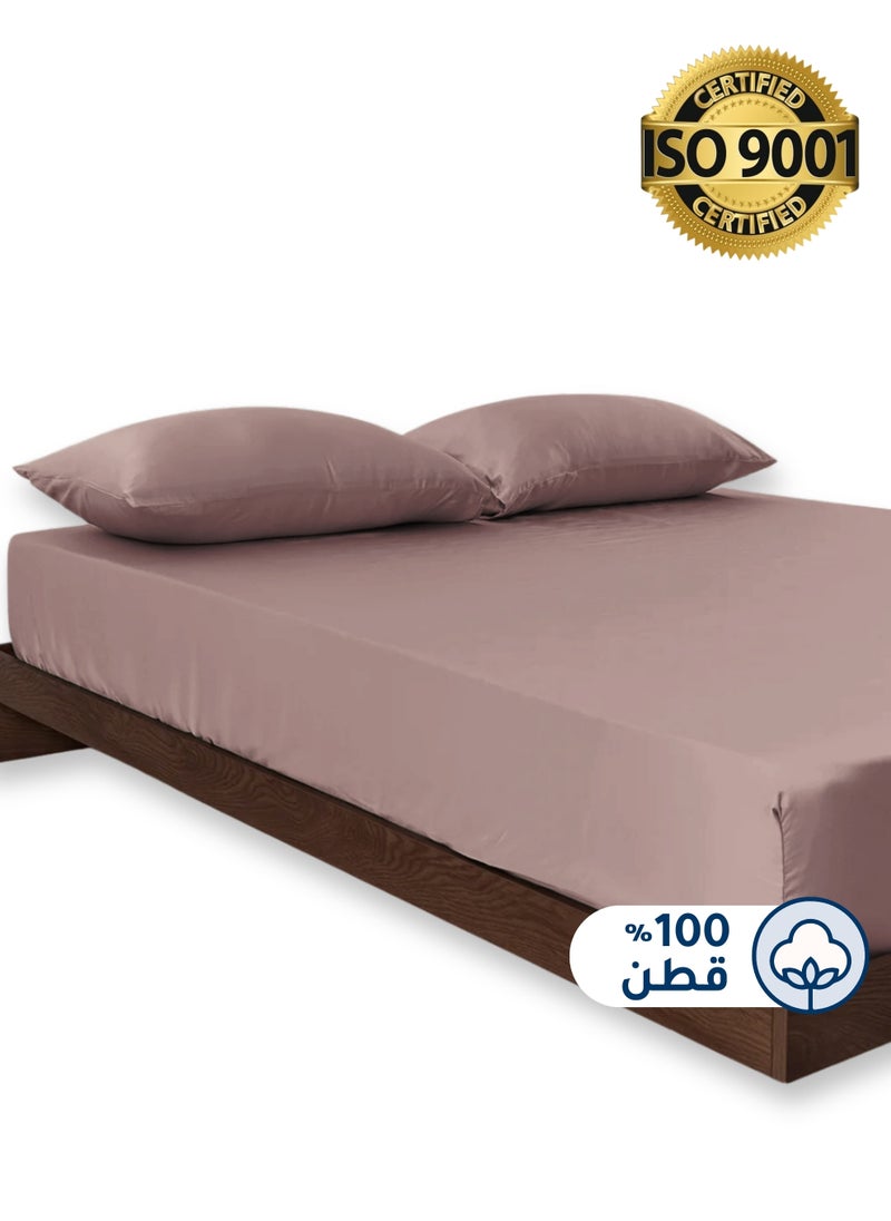 Cotton Fitted Sheet Set, 100% Cotton, 200 TC, 3 Pieces Queen Size with 35 cm Deep Pocket - pzsku/ZB0D2C528B4D0FEF2DD8BZ/45/_/1724945340/ae894e30-10f4-4525-be92-c91a843c33c1