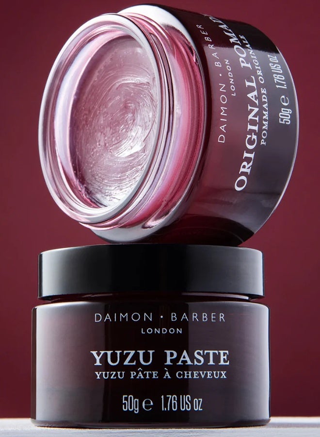 Daimon Barber Yuzu Styling Paste 50g – Lightweight Hair Paste with Natural Hold and Citrus Yuzu Scent for Flexible, Textured Styling - Image 4