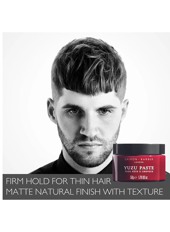 Daimon Barber Yuzu Styling Paste 50g – Lightweight Hair Paste with Natural Hold and Citrus Yuzu Scent for Flexible, Textured Styling - Image 5
