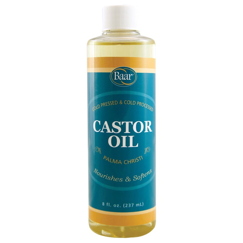 Baar ColdPressed Castor Oil ColdProcessed HexaneFree Palma Christos for Skin Hair Massage  Castor Oil Packs BPAFree Bottle 8 oz