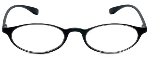 Calabria Unisex 719 Flexie Oval Reading Glasses – Ebony | Lightweight TR90 Flexible Frame | Durable, Bendable Full Rim Readers | Foldable Eyeglasses | Eyewear +3.00 - Image 5