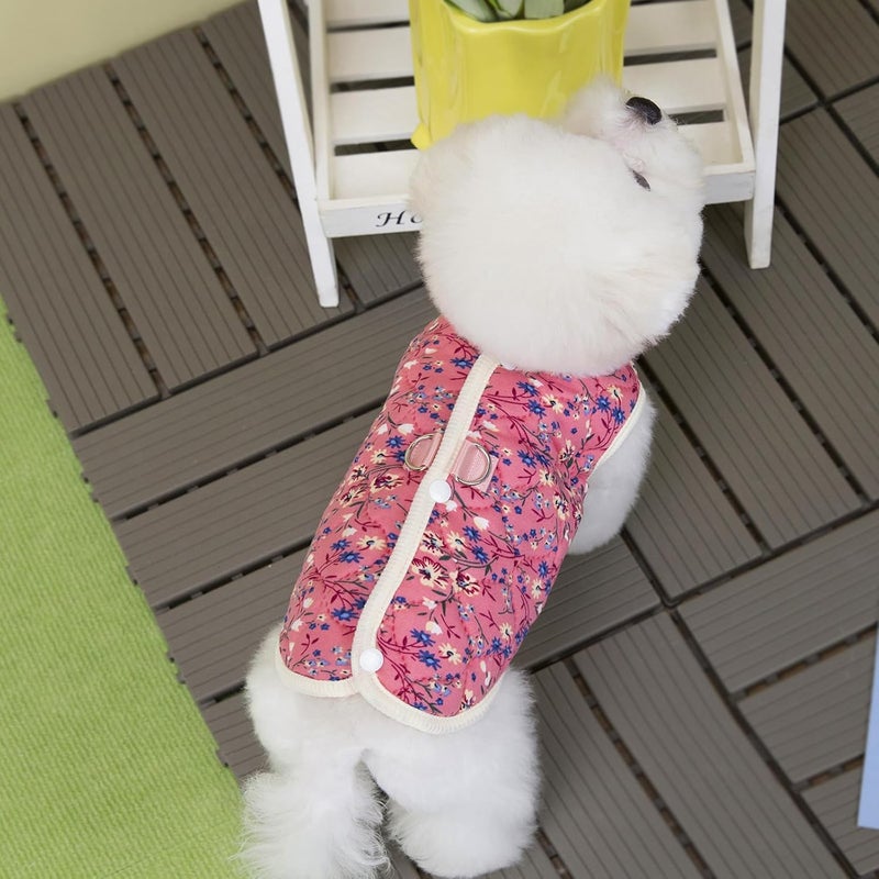 Girl Dog Vest Costume Apparel Fleece Coat Vest Spring Winter Cloth for Puppy and Cats Photo Props Polyester Outfit - Image 3