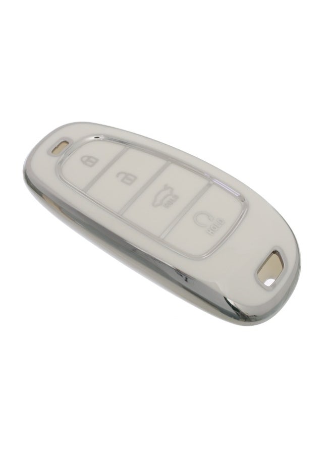 Premium TPU Quality Silicone Key Car Cover for Hyundai Tucson – Durable, Flexible, and Scratch-Resistant Protection for Your Car Keys – Custom Fit Design for a Sleek Look – Compatible with Hyundai Tucson Models - White Silver - pzsku/ZB0D2FB1889405E2113ECZ/45/1741181394/e9d22870-1748-46de-992a-c41fc6d81c72