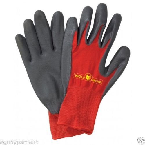 wolfgarten Polyester Blend Soil Care Garden Gloves (Red And Black, Medium, Pair of 2) - Image 3