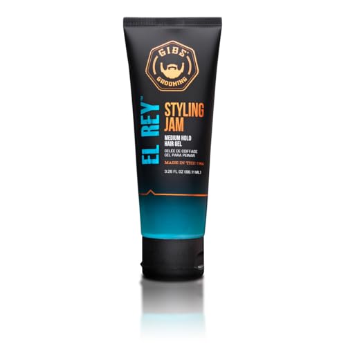 GIBS Grooming El Rey Styling Jam for Men Medium Hold Hair Gel 325 Fl Oz