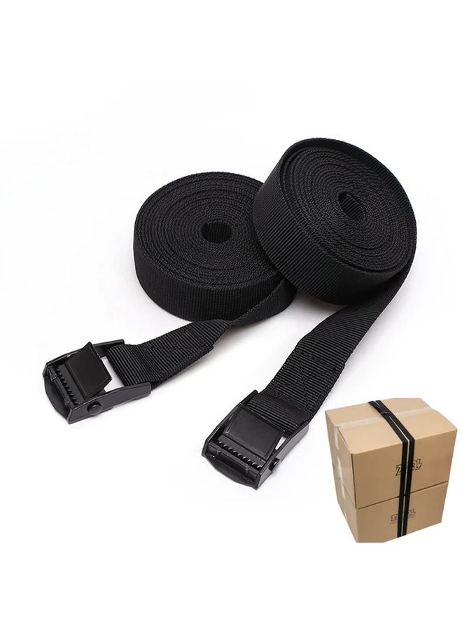 2 Pcs 78 74 Inches Adjustable Straps With Metal Buckles For Cargo Transport - Image 5