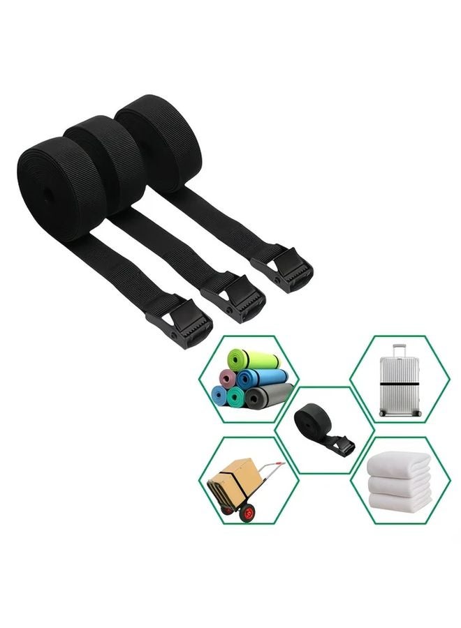 2 Pcs 78 74 Inches Adjustable Straps With Metal Buckles For Cargo Transport - Image 3