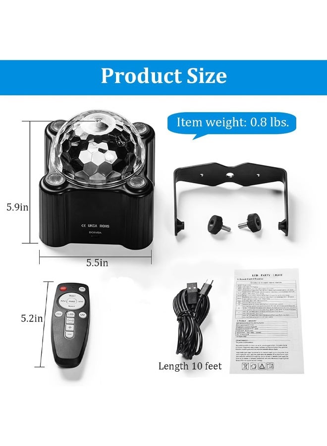 DUNISO Stage Lights，Disco Ball Party Lights，Sound Activated Strobe DJ Stage Lighting for Indoor Room Outdoor Dance Floor Parties Birthday Rave Home Karaoke Halloween Christmas Wedding Show Bar Club  - Image 4