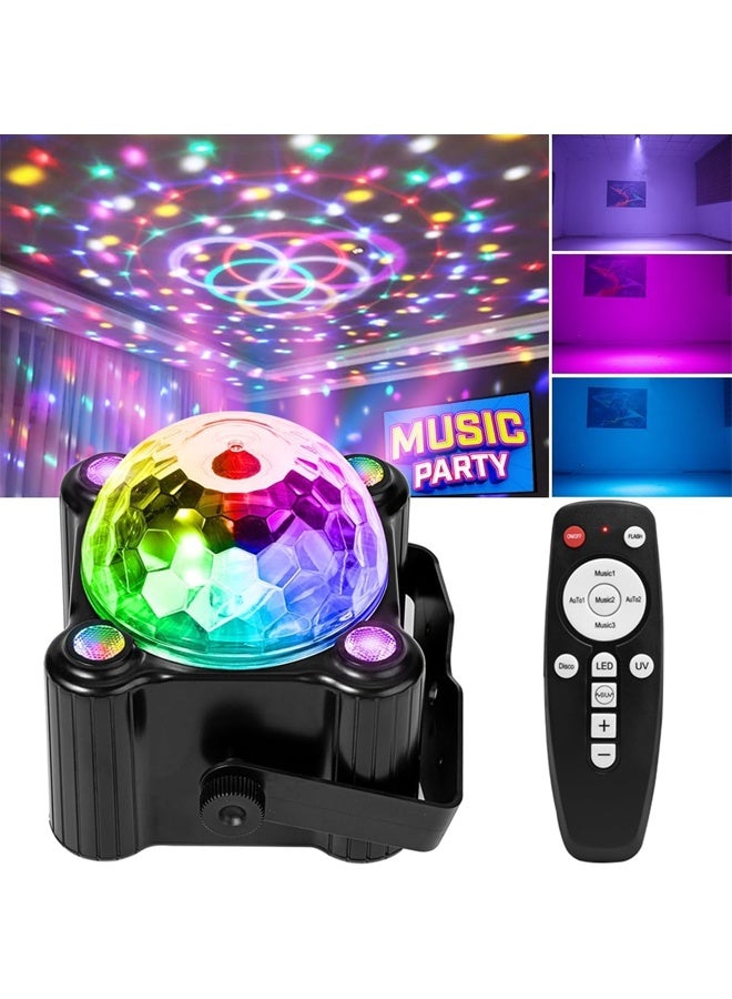 DUNISO Stage Lights，Disco Ball Party Lights，Sound Activated Strobe DJ Stage Lighting for Indoor Room Outdoor Dance Floor Parties Birthday Rave Home Karaoke Halloween Christmas Wedding Show Bar Club  - Image 1