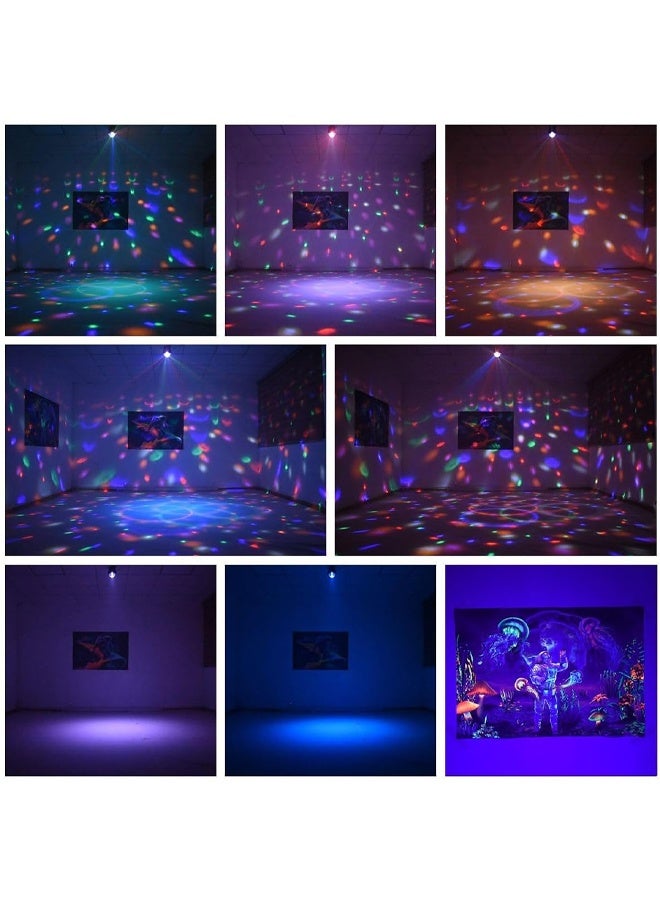 DUNISO Stage Lights，Disco Ball Party Lights，Sound Activated Strobe DJ Stage Lighting for Indoor Room Outdoor Dance Floor Parties Birthday Rave Home Karaoke Halloween Christmas Wedding Show Bar Club  - Image 2