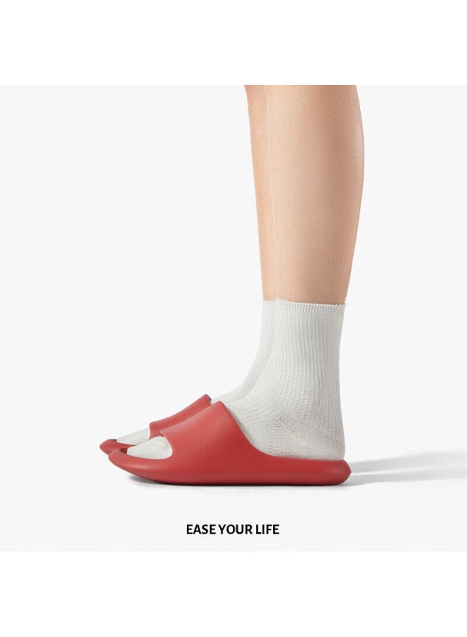 Park Xi Poxi Banana Boat Couple Slippers Women Summer Bathroom Non-slip Indoor Home Slippers Men Red 39-40 - Image 3