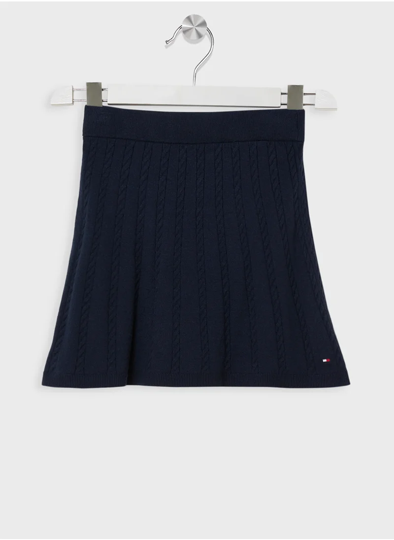 TOMMY HILFIGER Youth Wrap Mini Skirt