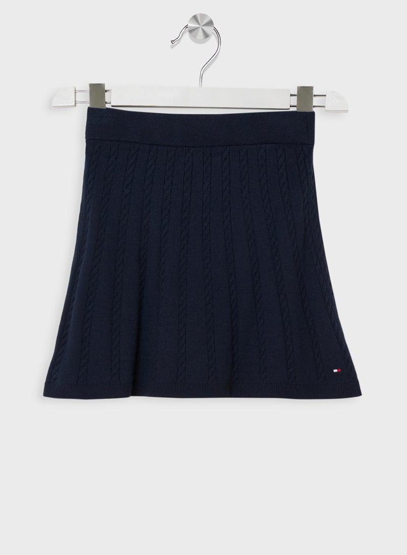 TOMMY HILFIGER Youth Wrap Mini Skirt - Image 1