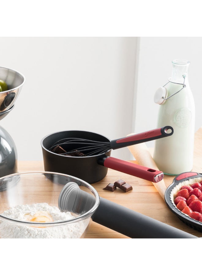 Five Simply Smart Silitop Forged Aluminium Saucepan Black and Red 16 cm 151395 - Image 5