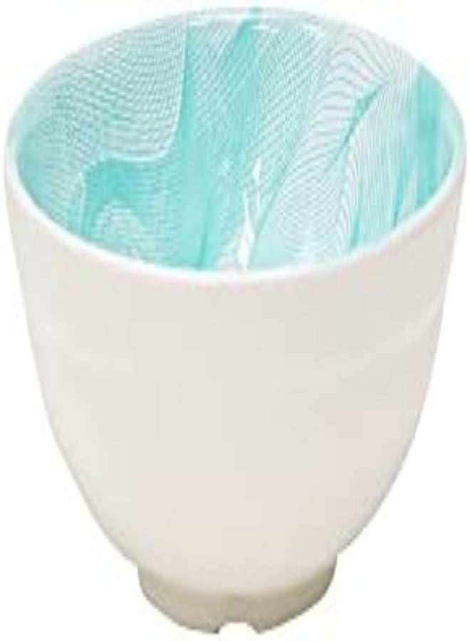 Melamine Rice Bowl, Deep Round Soup Bowls Serving Snacks, Salad, Pasta, Dry Fruits, Dinner Kitchen Dining Tableware In Floral Illustration Texture Stripes Pattern (Aqua Blue Stripes 12X5 Cm)
