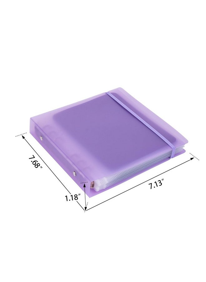 UNIMEIX UNIMEIX 12 Pcs Magnetic Sheets for Dies Storage with 1 Pocket Folder, Storage Stamp and Die Storage Pockets Die Cut Storage for Card Making Supplies(0.8 mm Thickness, Purple)  - Image 5