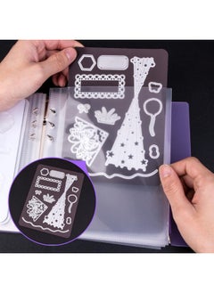 UNIMEIX UNIMEIX 12 Pcs Magnetic Sheets for Dies Storage with 1 Pocket Folder, Storage Stamp and Die Storage Pockets Die Cut Storage for Card Making Supplies(0.8 mm Thickness, Purple)  - Image 3