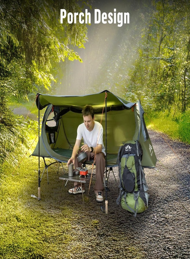 Night Cat Pop-up Camping Tent: 1 Person Tent Waterproof Instant Easy Setup Tunnel Tent Fits for Camping Cot (Excluded) - Image 4