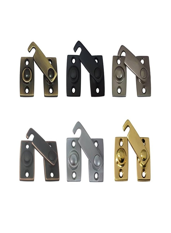 QCAA Solid Brass Shutter Bar/Door Latch, 7/8" x 2-3/32", Matte Black, 1 Pack, Made in Taiwan - Image 3