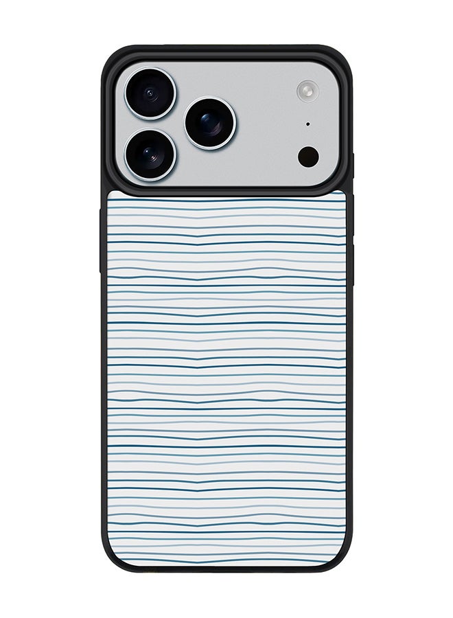 Stylizedd iPhone 17 Pro Max Case, [Compatible with MagSafe] Slim Magnetic cover Phone Case iPhone 17 Pro Max -Shaky Lines - Image 1