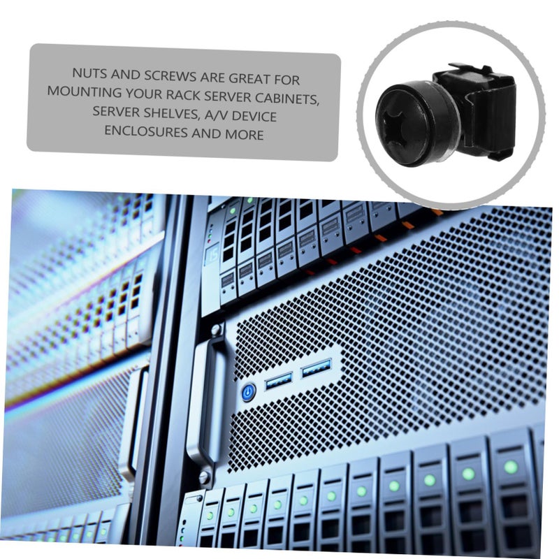 50 Pcs Cage Nut for Server Rack Cabinet Mounting Hardware Easy Install Standard Finish - Image 4