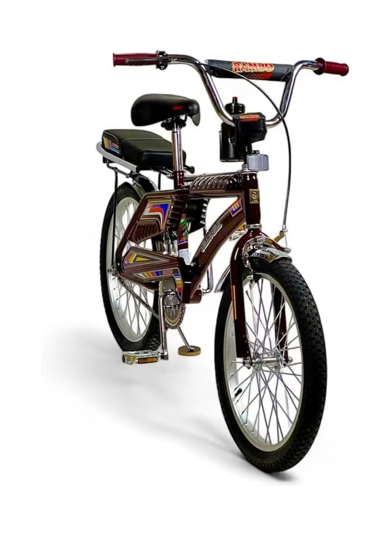 Rambo Freestyle Kids Bike with 2 Seats, 20-Inch Size Rambo Bicycle indonesian Design with Adjustable Seat, Children Bicycle with Air Filled Wheels, Hand and Rear Brakes, For Ages 8+ - Image 1