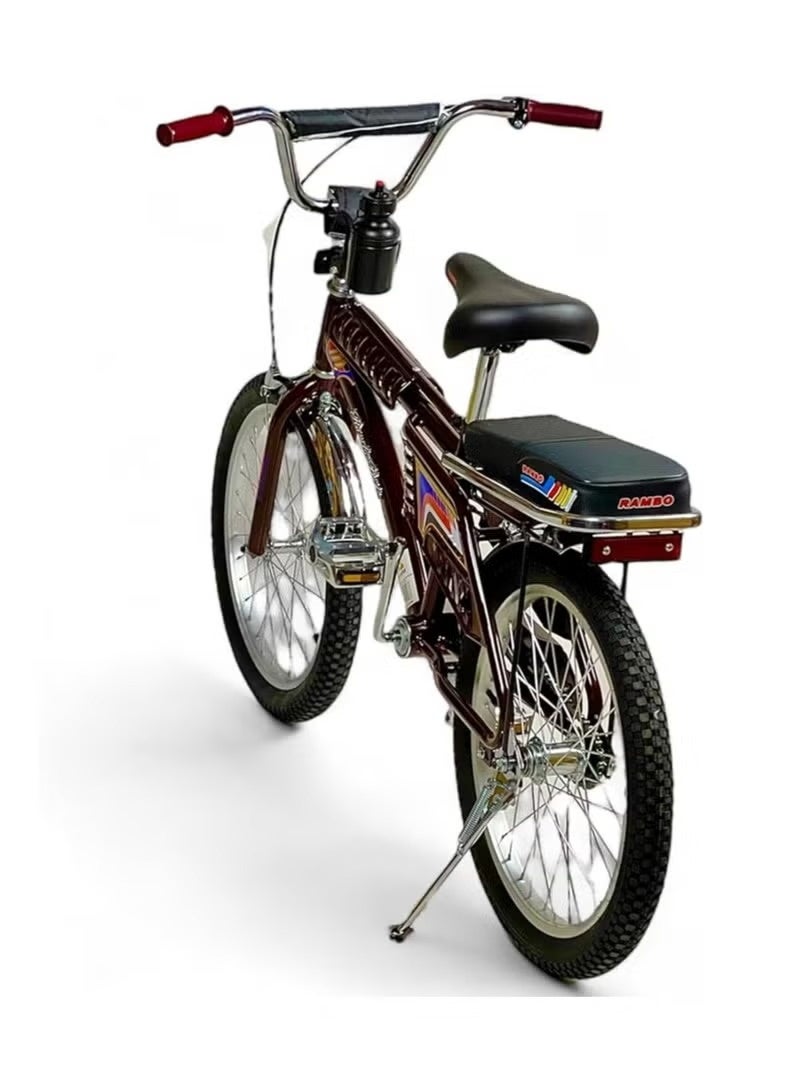 Rambo Freestyle Kids Bike with 2 Seats, 20-Inch Size Rambo Bicycle indonesian Design with Adjustable Seat, Children Bicycle with Air Filled Wheels, Hand and Rear Brakes, For Ages 8+ - Image 4