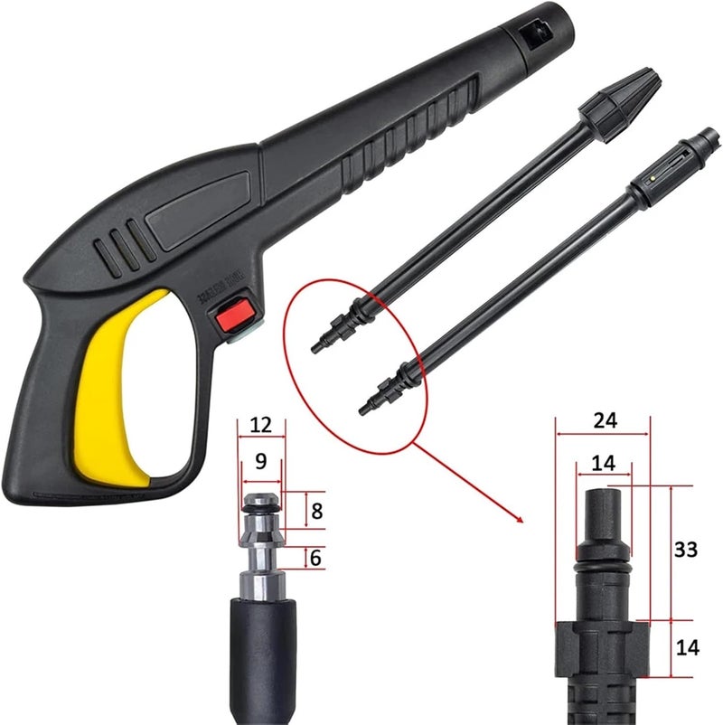 Compatible for Lavor,Compatible for Lavorwash – High Pressure Washer Spray Gun Lance & Nozzle(F) - Image 2