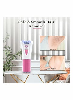 SYOSI Facial Epilator, Cordless Facial Hair Removal for Women Face & Body Hair Remover, Electric Mini Epilator with LED Light, Bikini Trimmer for Facial Body Armpit Bikini Leg  - Image 5