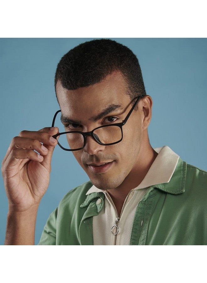 LENSKART BLU | Zero Power Blue Cut Computer Glasses | Gaming Glasses | Anti Glare, Lightweight & Blocks Harmful Rays | UV Protection Specs | Men & Women | Medium | LB E13526 - Image 3