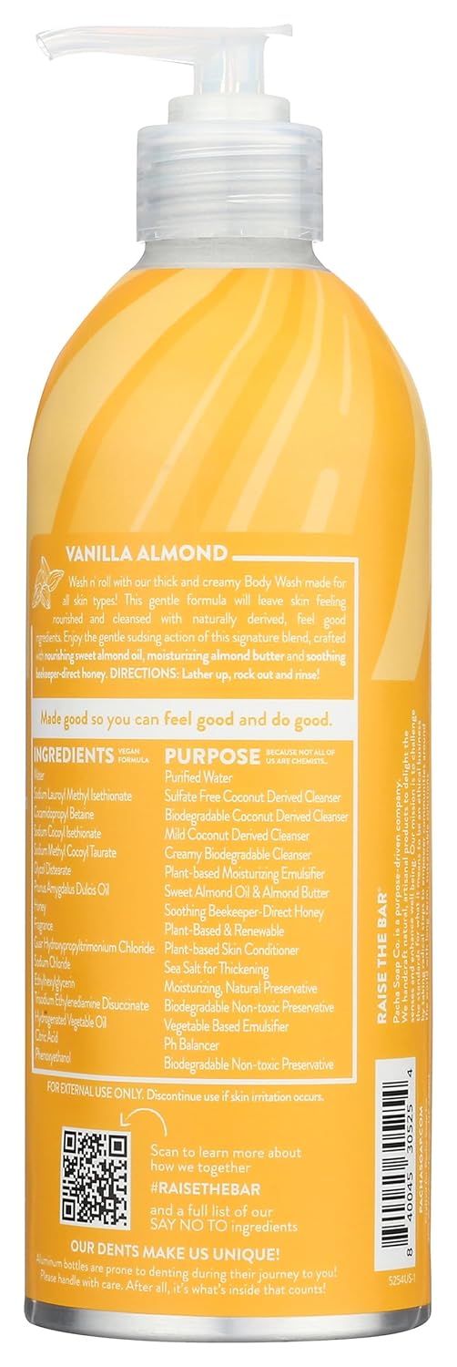 Pacha Soap Co PACHA SOAP Vanilla Almond Body Wash 16 FZ - Image 2