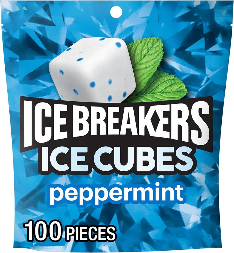 Ice breakers علكة آيس بريكرز بنكهة النعناع خالية من السكر - 100 قطعة - Image 1