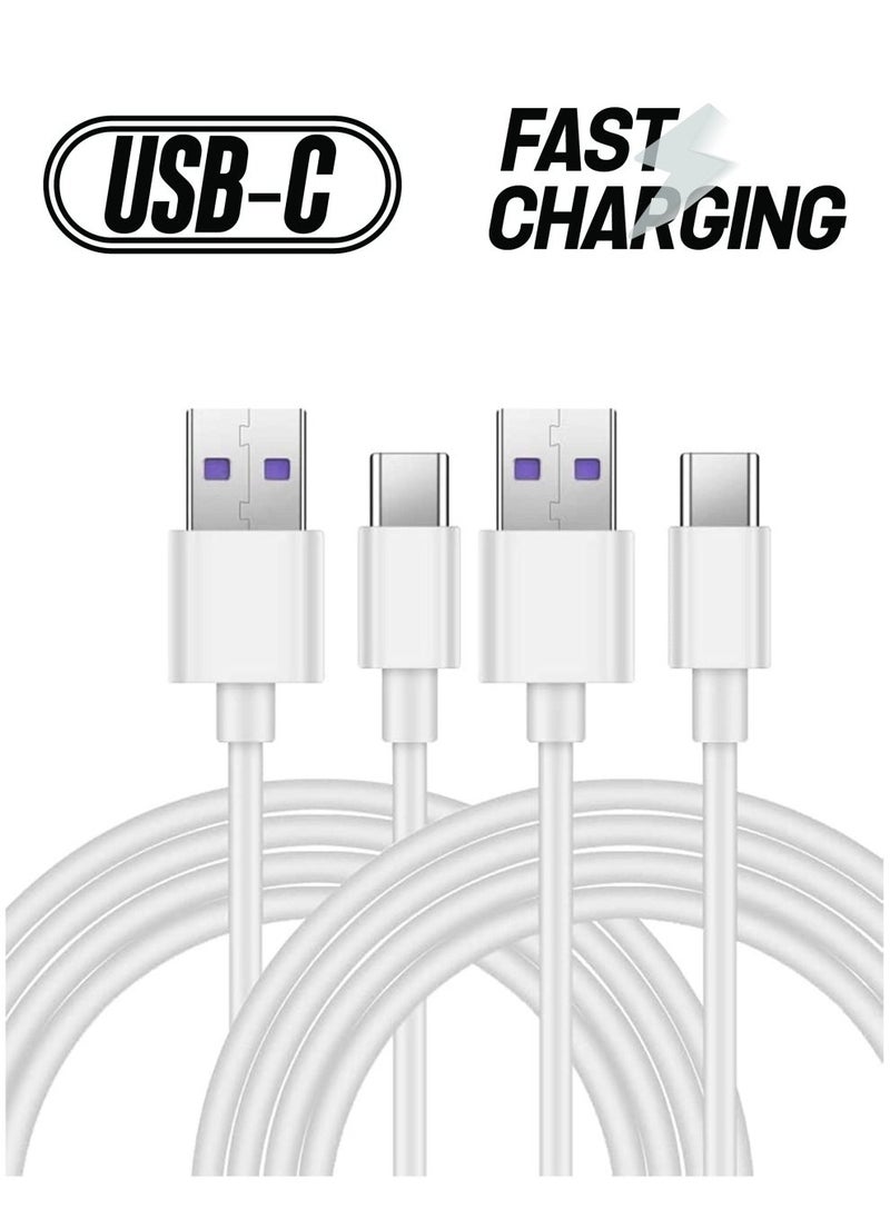 Raxoom كابل USB C 5A كابل شحن سريع شاحن USB نوع C (عبوة 2) متوافق مع Huawei P20 Lite Mate 20 Pro P20 Samsung S10 Plus S9 S8 Note 9 LG G5 G6 Xiaomi Mi A2 Mi 9 وغيرها - 1 متر - Image 1