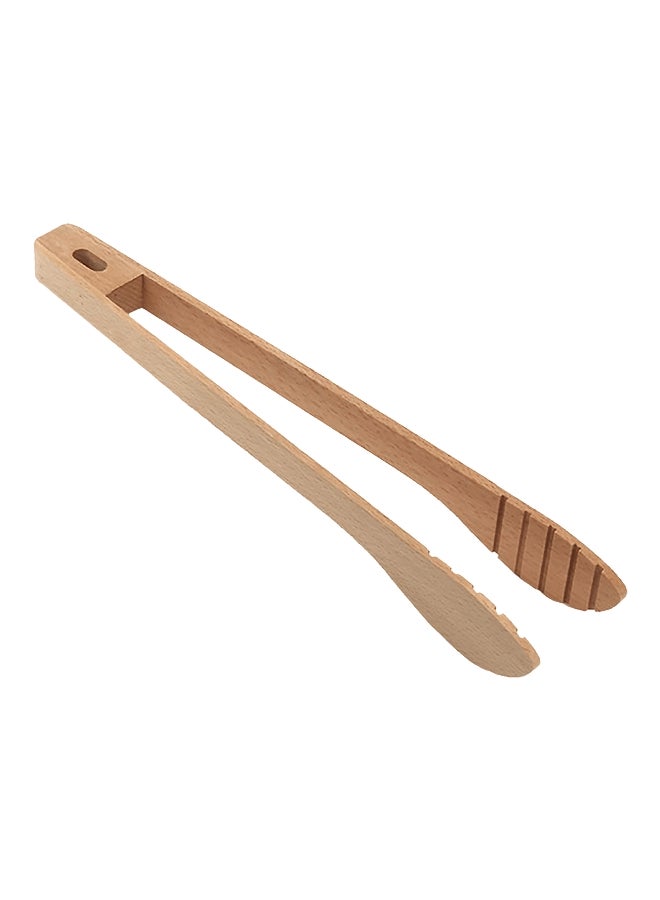 بارفيت ملقط طعام خشبي متين بتصميم مريح بني - Image 1