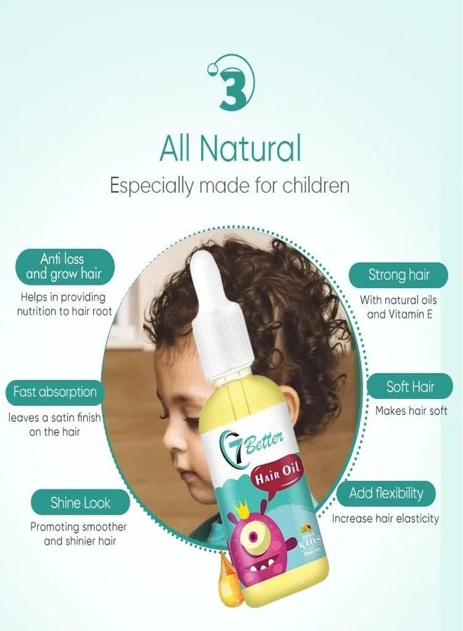 7better LLC Natural Baby Kids Hair Care Products - Extra Strength Growing & Nourishing Serum with Black Seed Oil for Powerful, Thick, and Full Hair Growth - Image 3