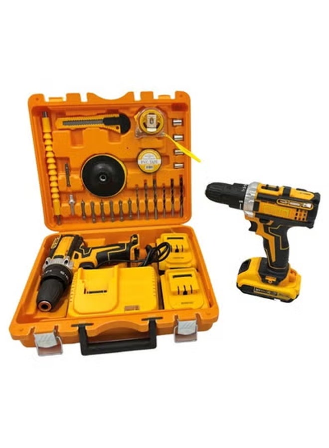 NKX Portable 36V Cordless Drill Kit Double Battery 38Nm Torque  Settings, and an Extensive Set of 28 Pieces - Image 3