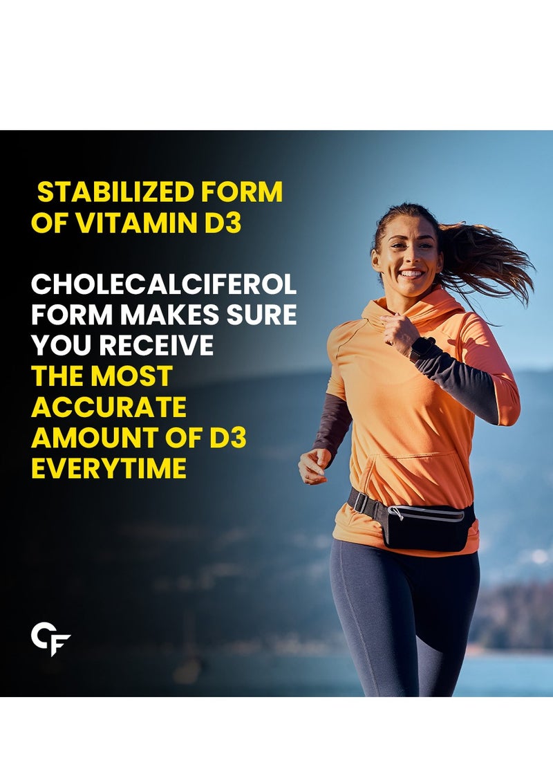 CARBAMIDE FORTE Vitamin D3 2000Iu Vitamin D Tablets For Bone And Immune Health D3 Supplement Orange Flavour 120 Tablets  - Image 4